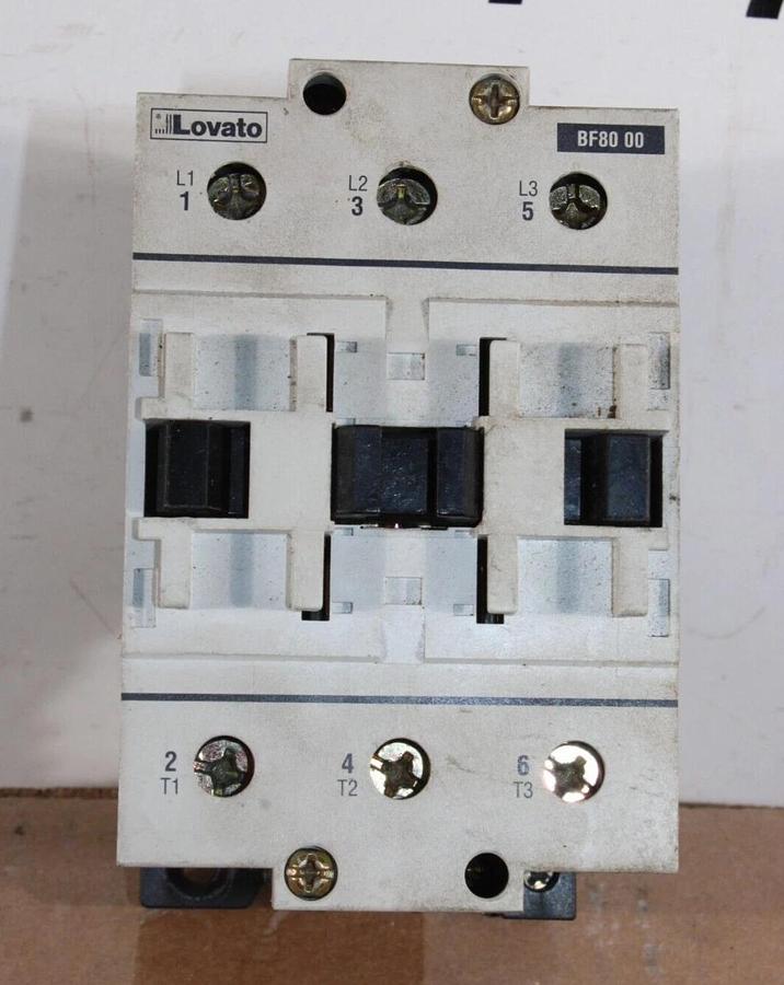 Used LOVATO CONTACTOR BF80-00 600 VOLT 125 AMP 75 HP COIL: 120V **WARRANTY**