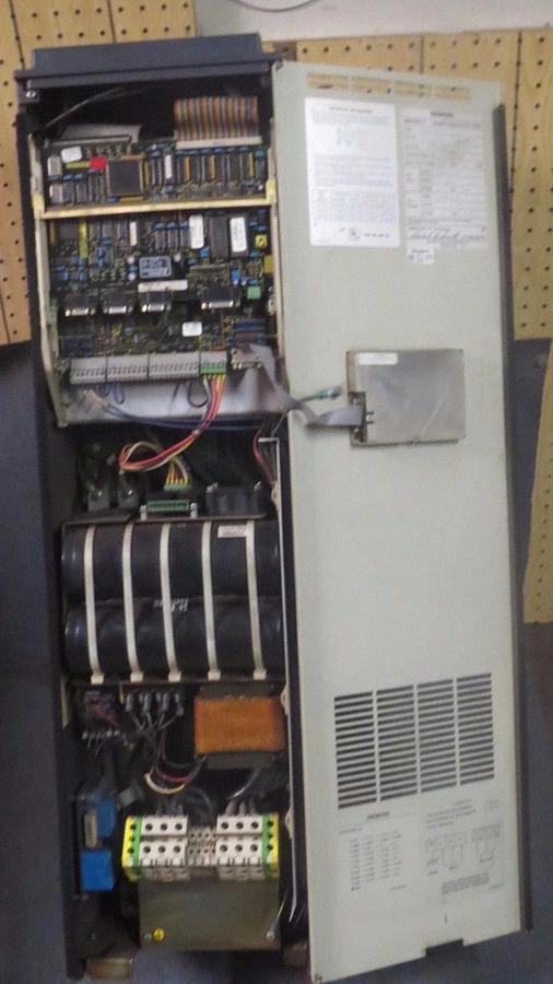 Used SIEMENS SIMOVERT VARIABLE AC DRIVE 52 KVA 50 HP 480V 3 PHASE # 6SE1252-3YB03-Z