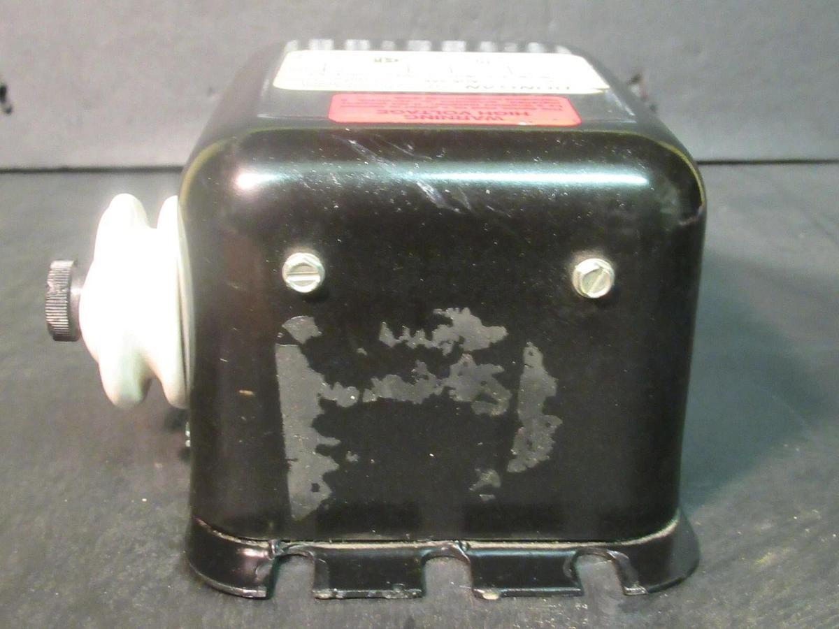 Used 115 VA DONGAN IGNITION TRANSFORMER NON-INTERCHANGEABLE 120 V PRI 5,000 V SEC A05