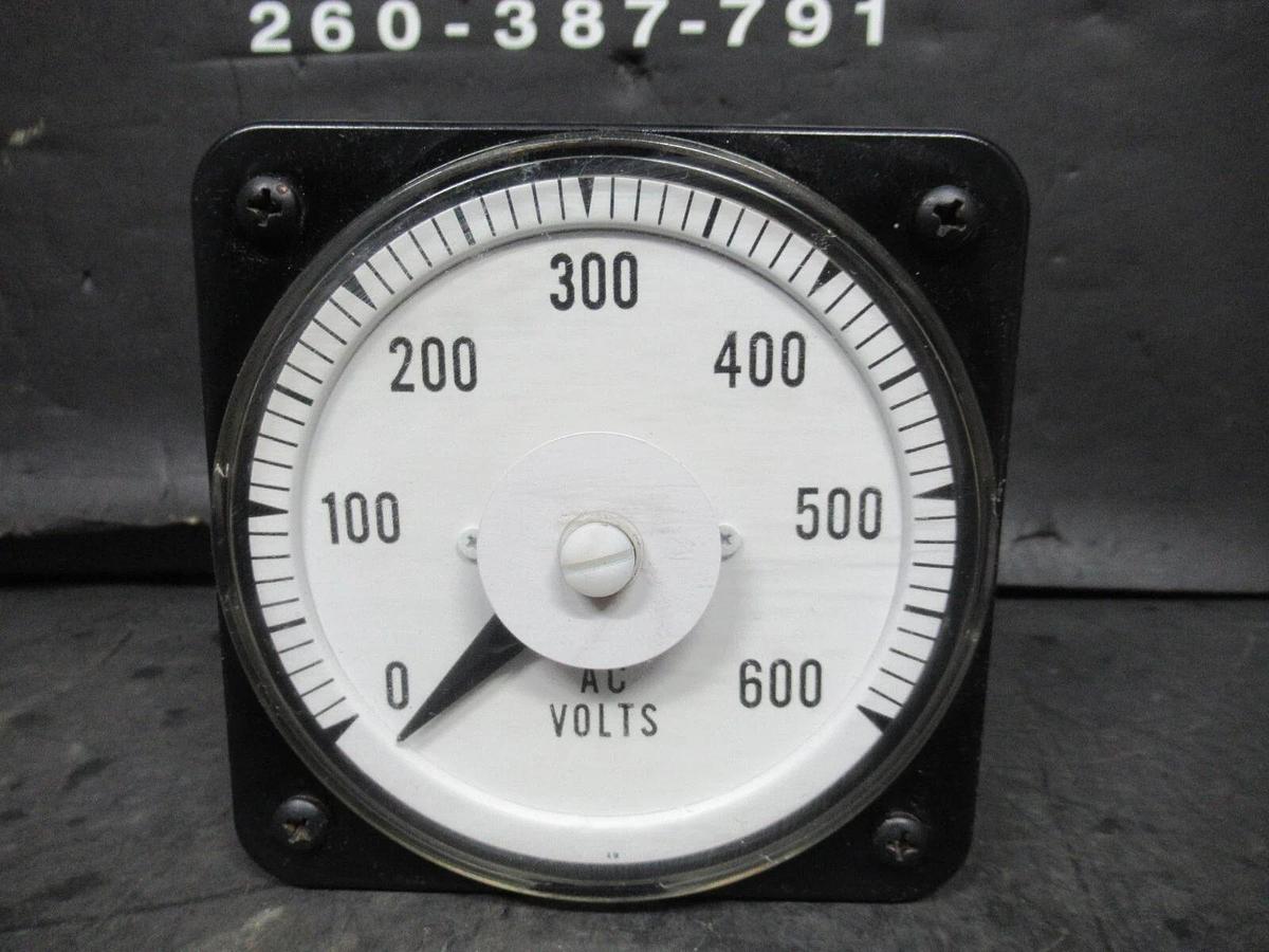 Used BROWNWELL EXIDE AC VOLT METER 136-102-010 0-600 VAC CONTROL: 150 VAC *WARRANTY*