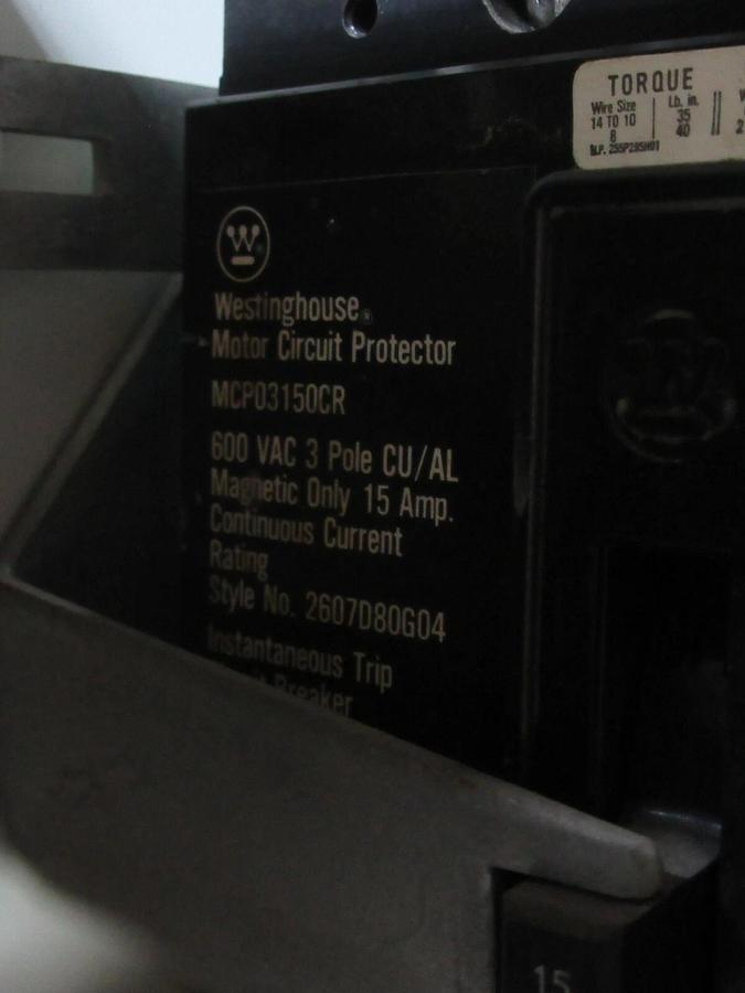 Used CUTLER HAMMER MOTOR STARTER CONTROL MODEL: 2100 12" W/ A200M1CACP NEMA SIZE 1