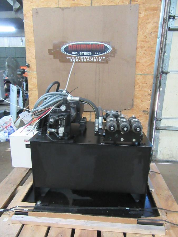 Used SANMOTION SERVO VARIABLE NACHI HYDRAULIC POWER UNIT PVS-2B PUMP 7.5 HP (5.5 KW)