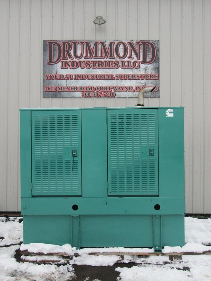 Used 40 KW 50 KW DIESEL GENERATOR CUMMINS 120/240V B3.9-G1 RECONNECTABLE VIDEO