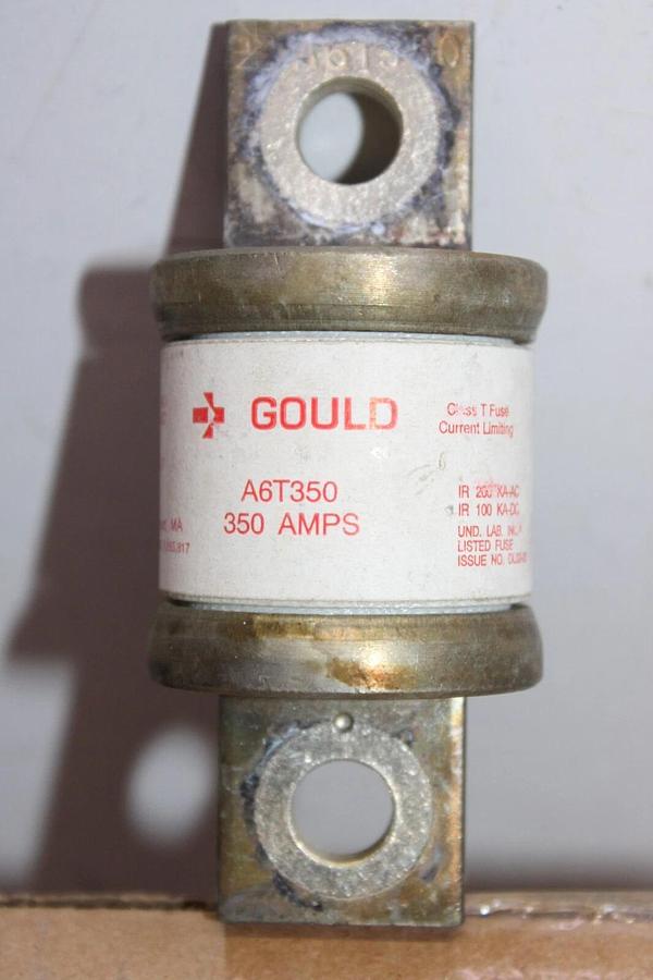 Used FERRAZ SHAWMUT GOULD FUSE A6T350 350 AMP 600 VAC