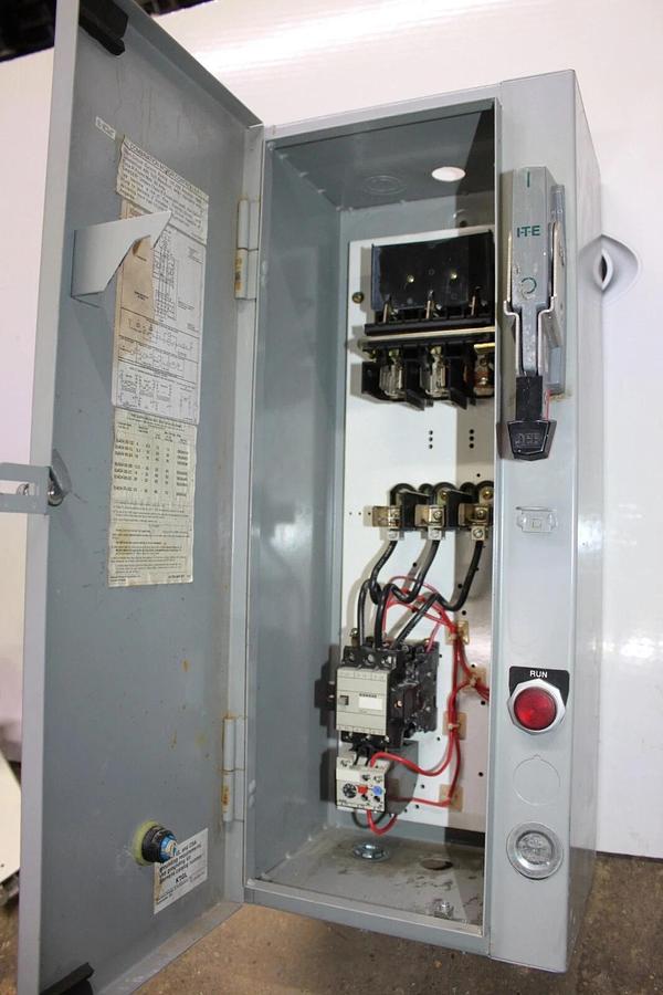 Used SIEMENS COMBO BOX COMBINATION STARTER NEMA 1 16 AMP 10 HP W/ 3TB44