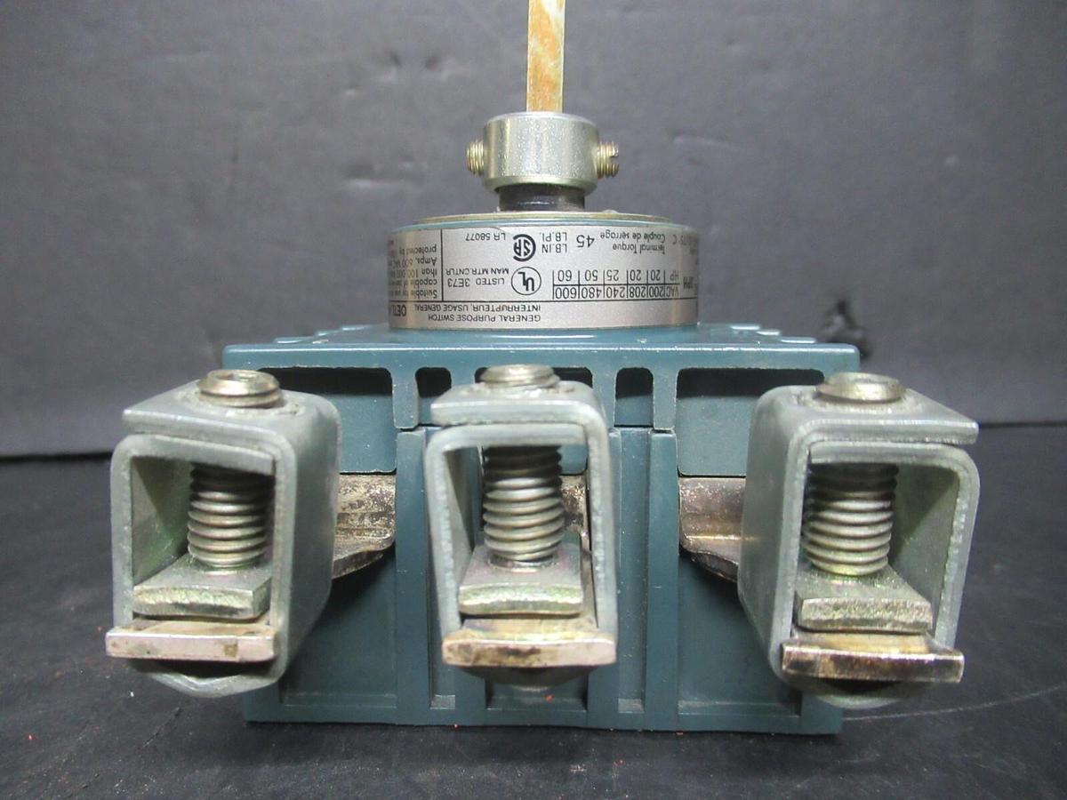 Used ABB DISCONNECT SWITCH OETL-NF100 3 PHASE 100 AMP 600 VOLT 60 HP **WARRANTY**