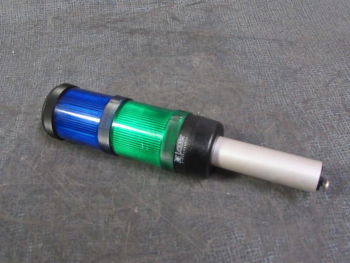 Used AUER LIGHT STACK BASE / GREEN & BLUE 250 VAC  MODEL: VRM 10 CM SERIES A