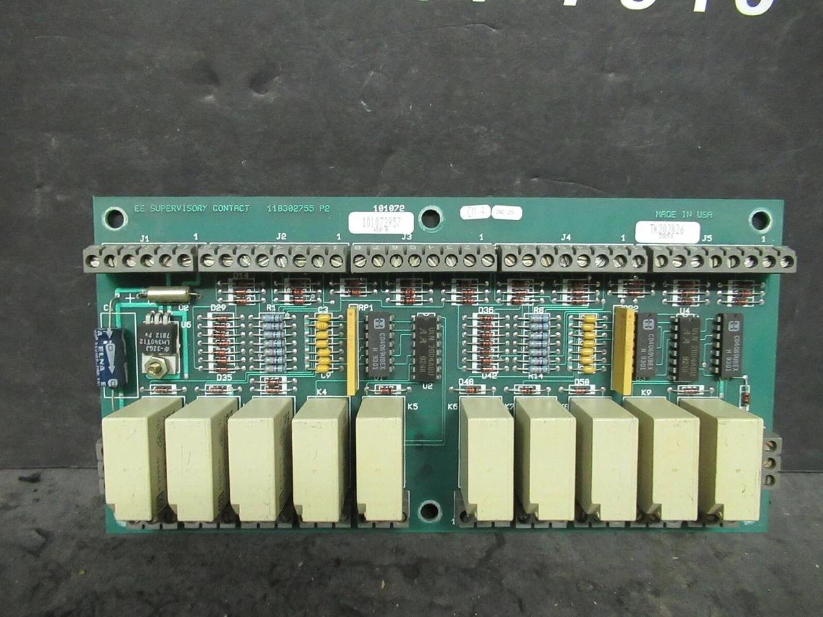Used EXIDE EE SUPERVISORY CONTACT 118302755 P2 101072957 REV A CIRCUIT BOARD