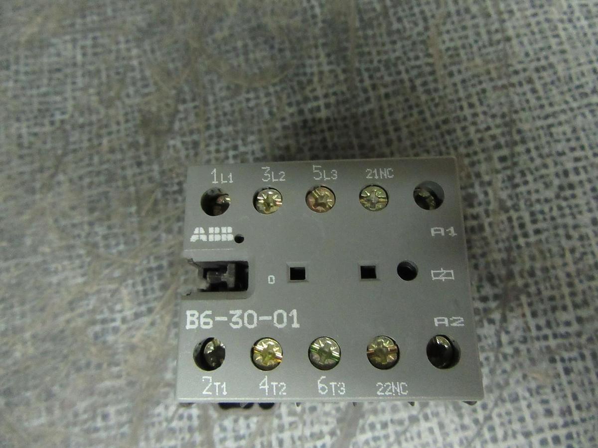 Used ABB CONTACTOR B6-30-01 600V 1 HP 12 AMP 110/120 VAC COIL **WARRANTY INCLUDED**