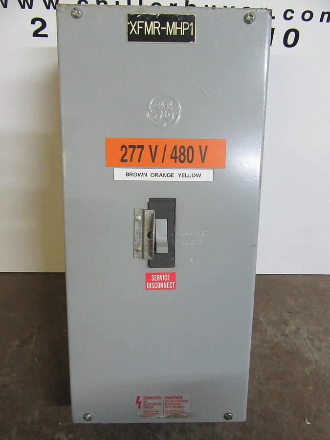 Used GE CIRCUIT BREAKER ENCLOSURE TE100F MOD. 9 TYPE 1 ENCL. W/ SEHA36AT0100