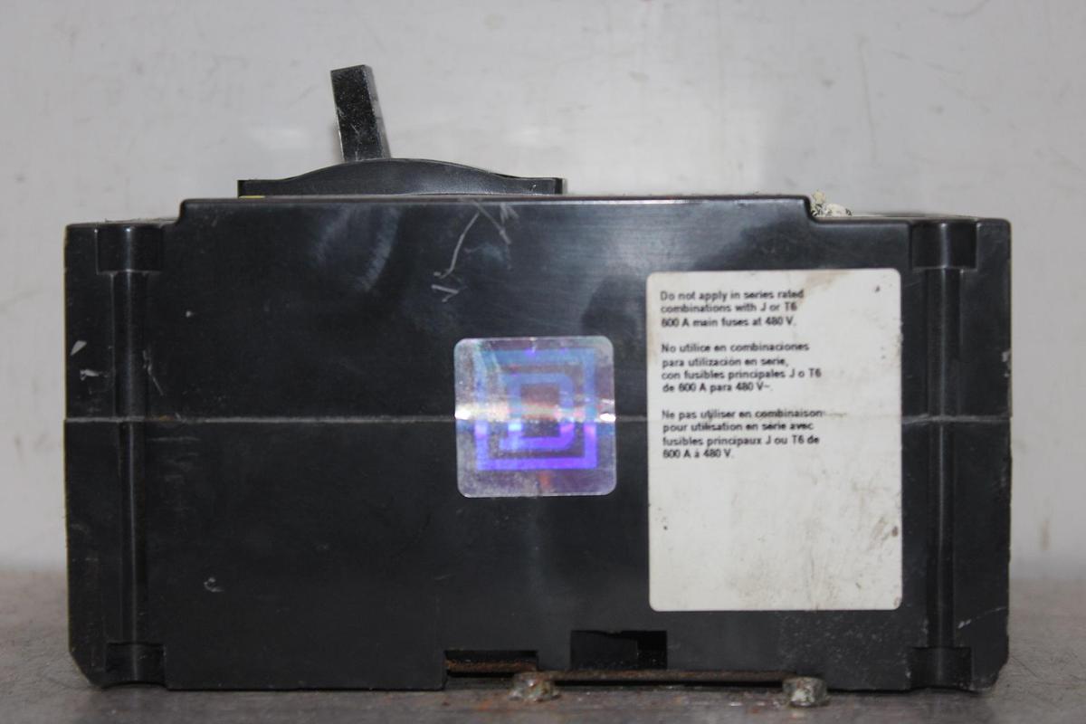 Used SQUARE D I-LINE CIRCUIT BREAKER FH26020BC SERIES 2 20 AMP 600 VAC 2-POLE