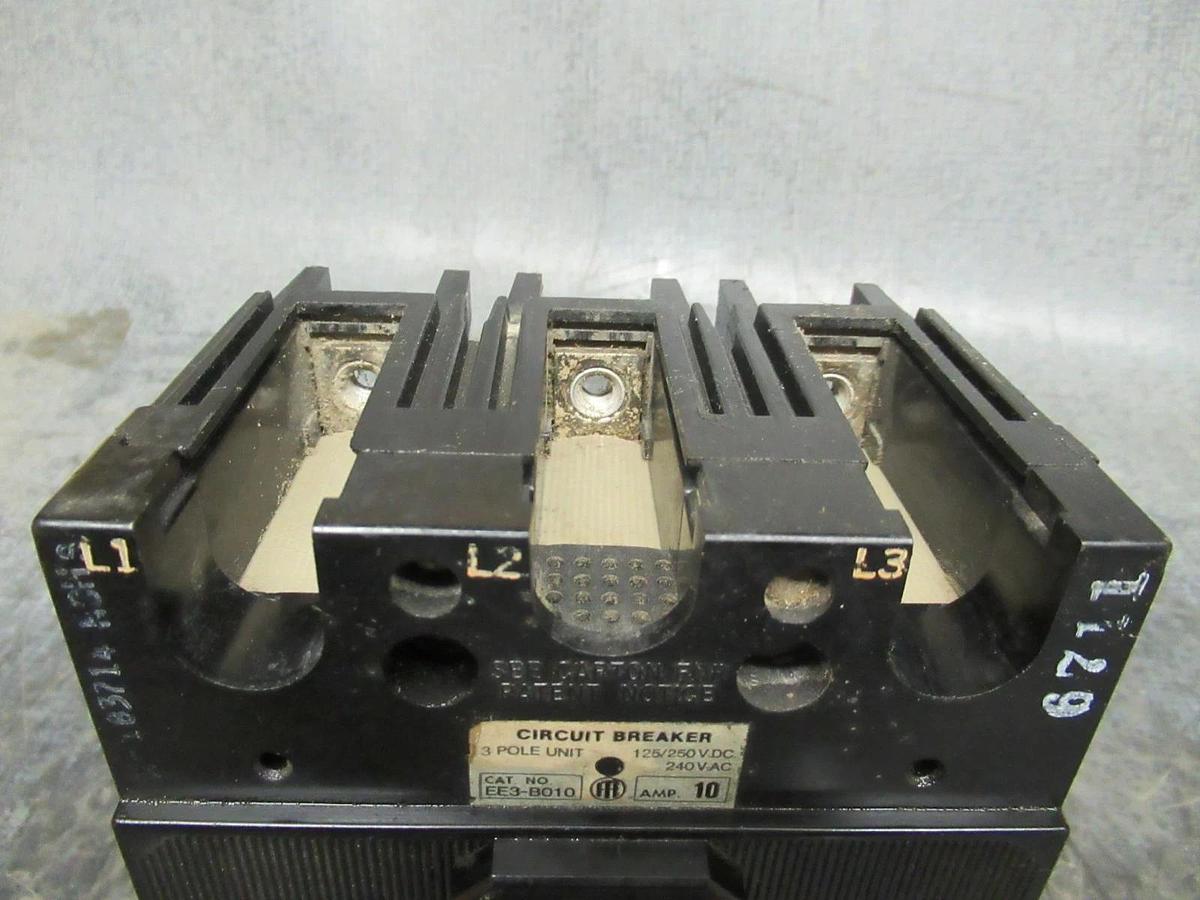 Used 10 AMP ITE BREAKER EE3-B010 240 VAC 3 POLE **WARRANTY INCLUDED**