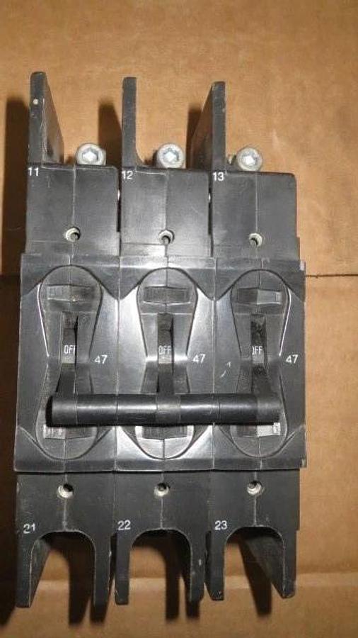 Used AIRPAX BREAKER F.L. AMPS 47 WITH 3 POLE 600 VAC