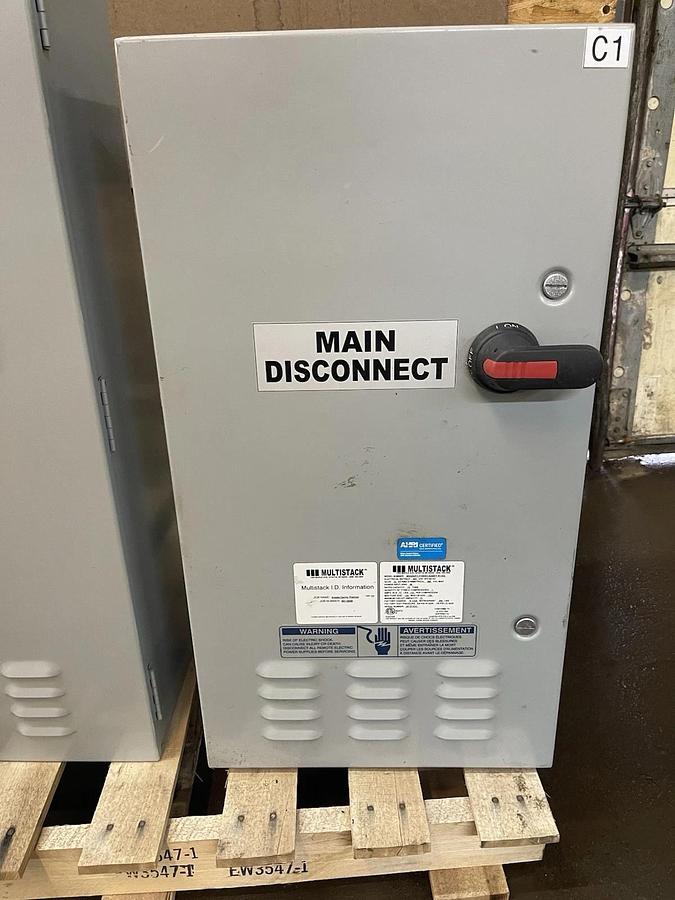 Used MAGLEV MULTISTACK CHILLER CONTROL PANELS MS5082FC1F4W4H1AA88FF-R134A 460V 77A