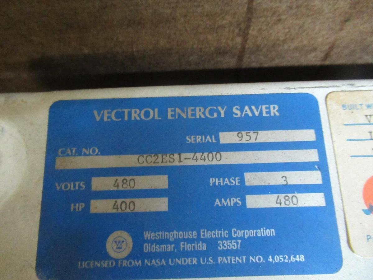 Used WESTINGHOUSE 400 HP 480 AMP SOLID STATE REDUCED VOLTAGE STARTER 480 VAC VECTROL