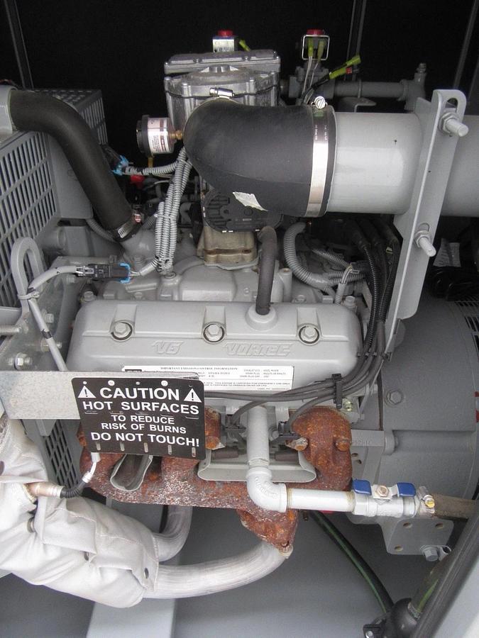 Used 30 KW GENERATOR MTU 4.3 NAT. GAS LP PROPANE 120/240 VOLT 1PH 231 HRS 40KW 2014