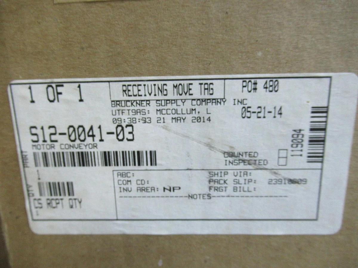 MOTOVARIO CONVEYER MOTOR T80-A4 32M020ES423EN 0.75 HP 460V 2.65A W/ 6213754-026