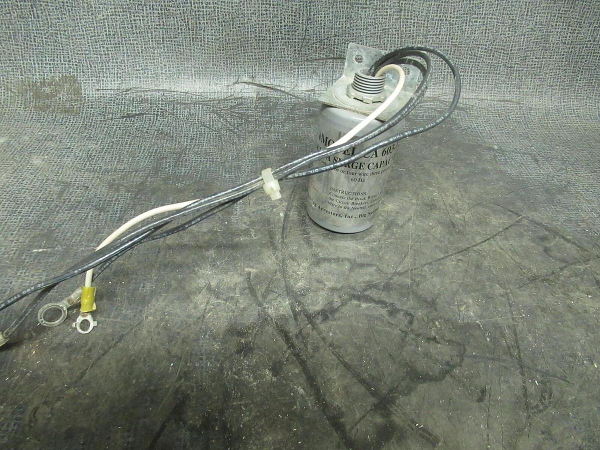 Used DELTA SURGE CAPACITOR CA 603-R 600 VOLTS 4 WIRE 3 PHASE 60 HZ **WARRANTY**
