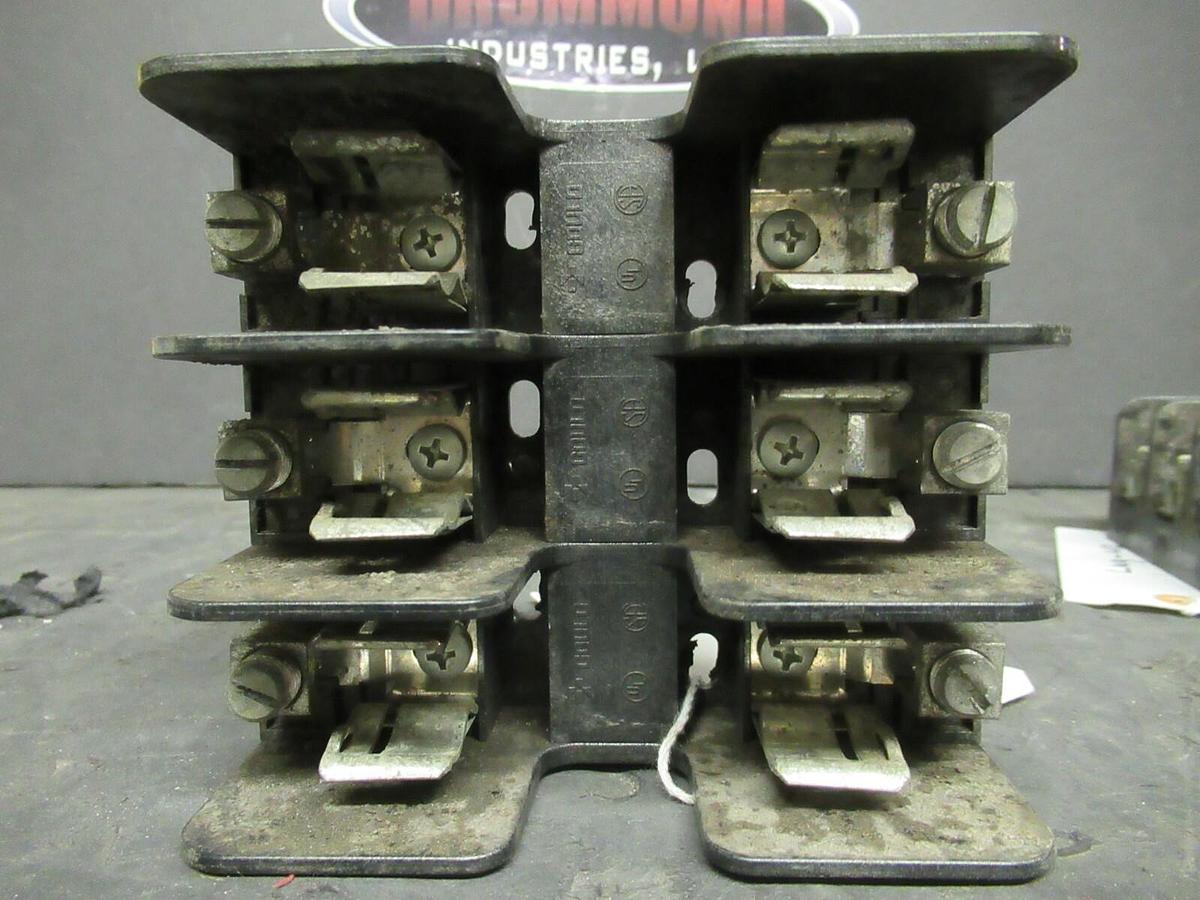 Used LOT OF 2 GOULD SHAWMUT FUSE HOLDER 20608 FOR 60 AMP 250 V FUSES **WARRANTY**