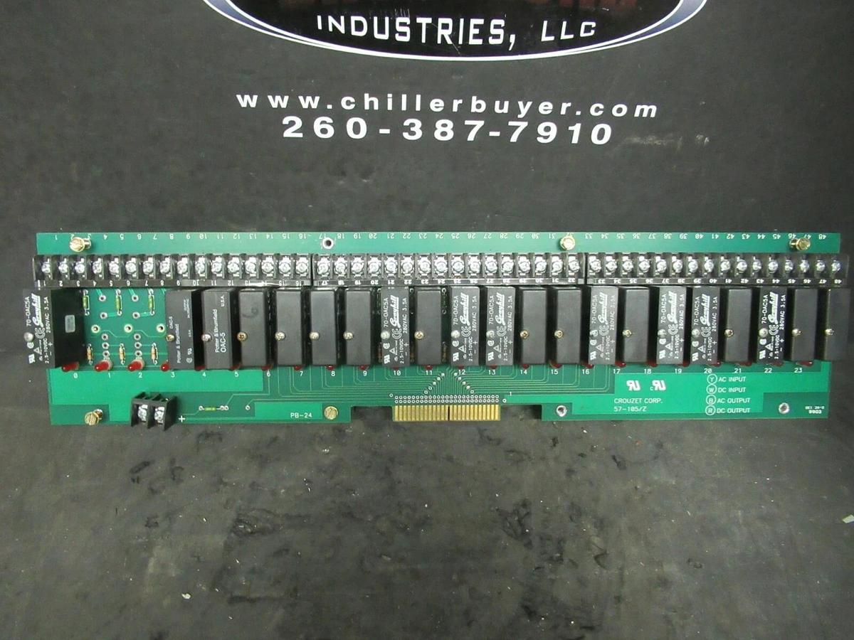 CROUZET CORP RELAY CIRCUIT BOARD 57-105/Z PB-24 **WARRANTY INCLUDED**
