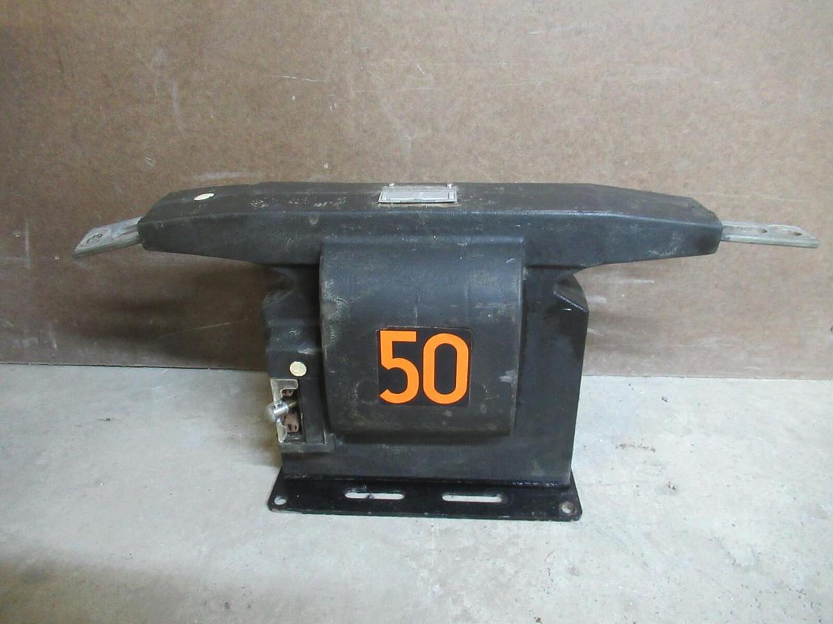 Used WESTINGHOUSE TRANSFORMER CTM-15 592A577G08 50:5 AMPS 25-60 CYCLES **WARRANTY**