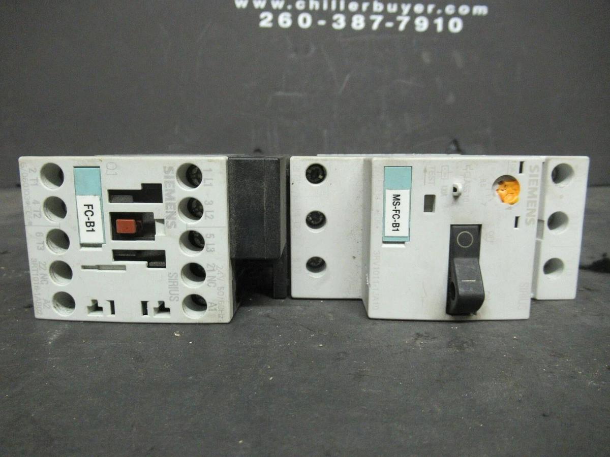 Used SIEMENS MANUAL MOTOR START 3RV1021-1KA10 600 VAC 12 AMP 10 HP