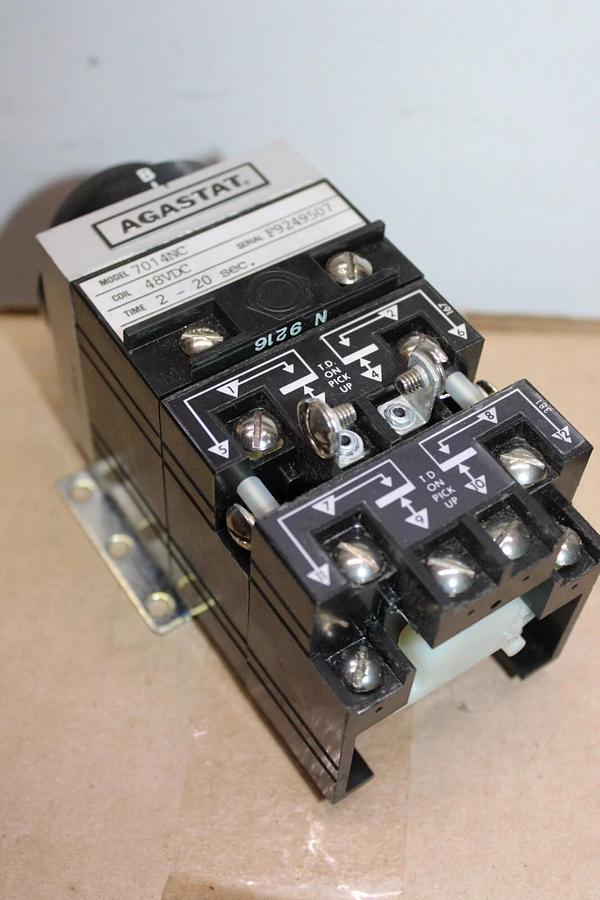 Used AGASTAT TIME DELAY RELAY 7014NC 2-20 SECOND COIL: 48 VDC **WARRANTY**