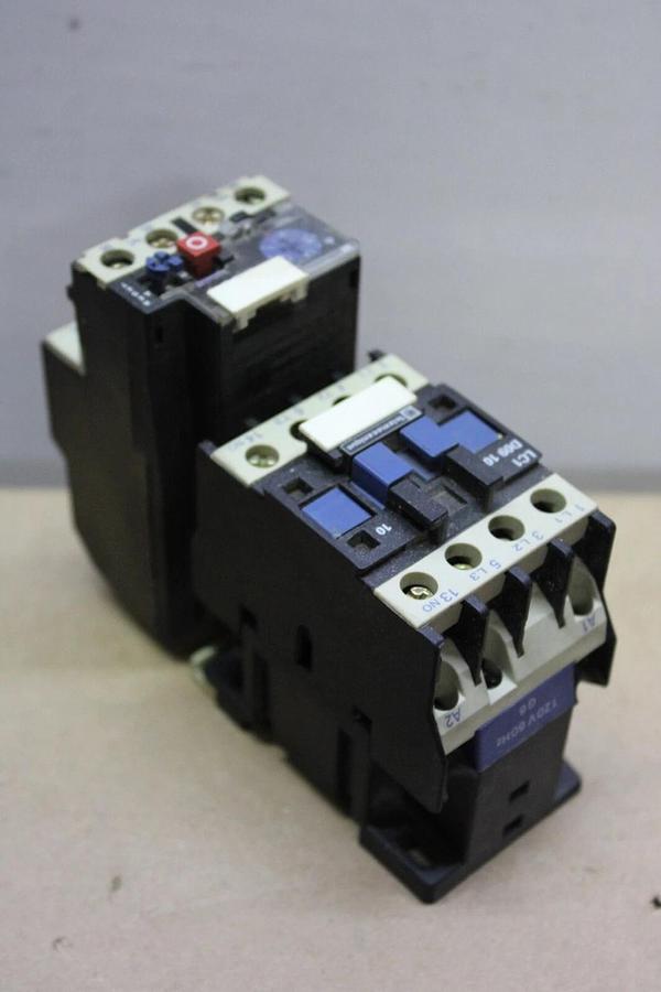 Used TELEMECANIQUE STARTER LC1D0910 20 AMP 600 VAC 7.5 HP W/ LR2-D1306