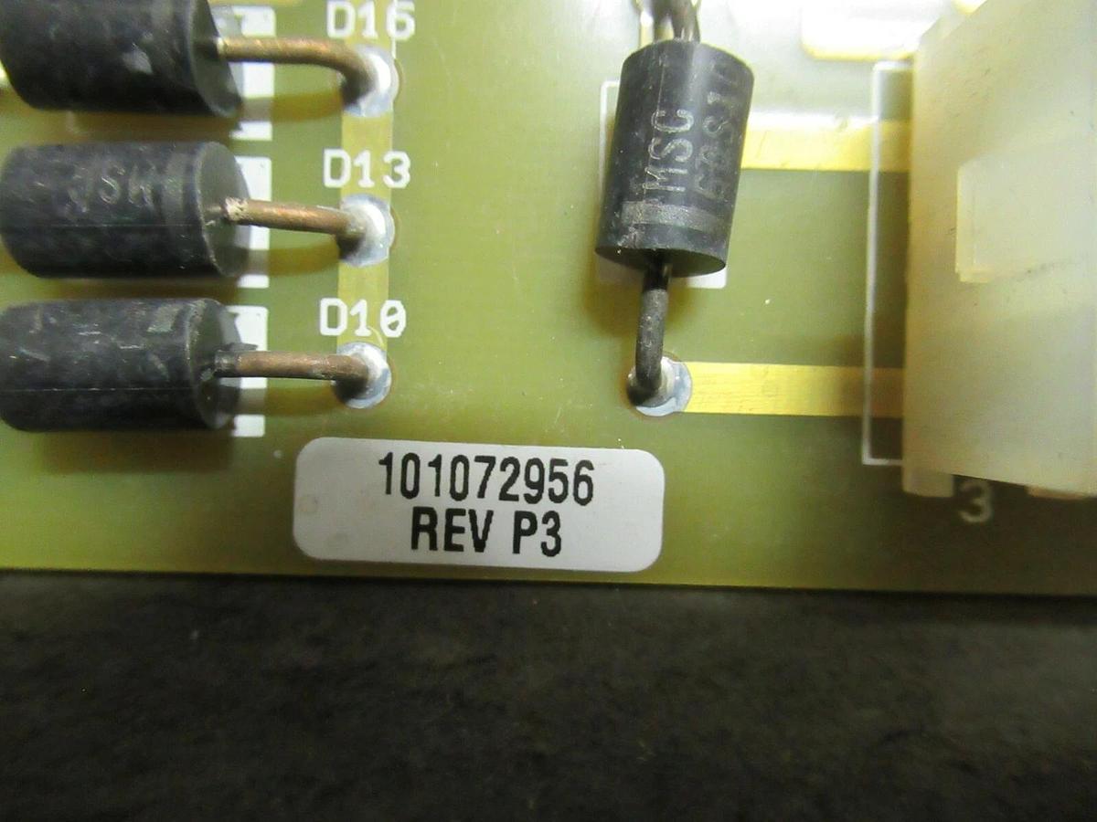 Used EXIDE 101072956 REV P3 POWER SUPPLY FAIL DETECTOR CIRCUIT BOARD 118302754 P1