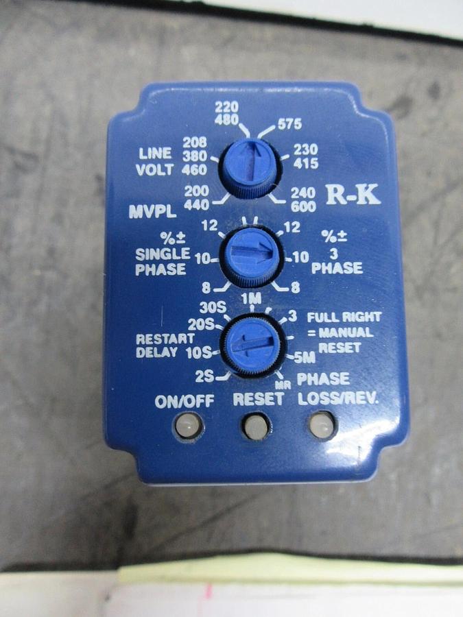 Used RK ELECTRONICS RELAY MVPL-24A-A1C 24 VAC 10 AMP **WARRANTY INCLUDED**