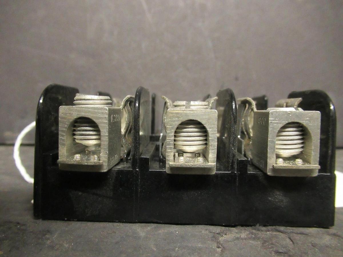 Used GOULD SHAWMUT FUSE HOLDER 20308 FOR 30 AMP 250 V CLASS H/K FUSES