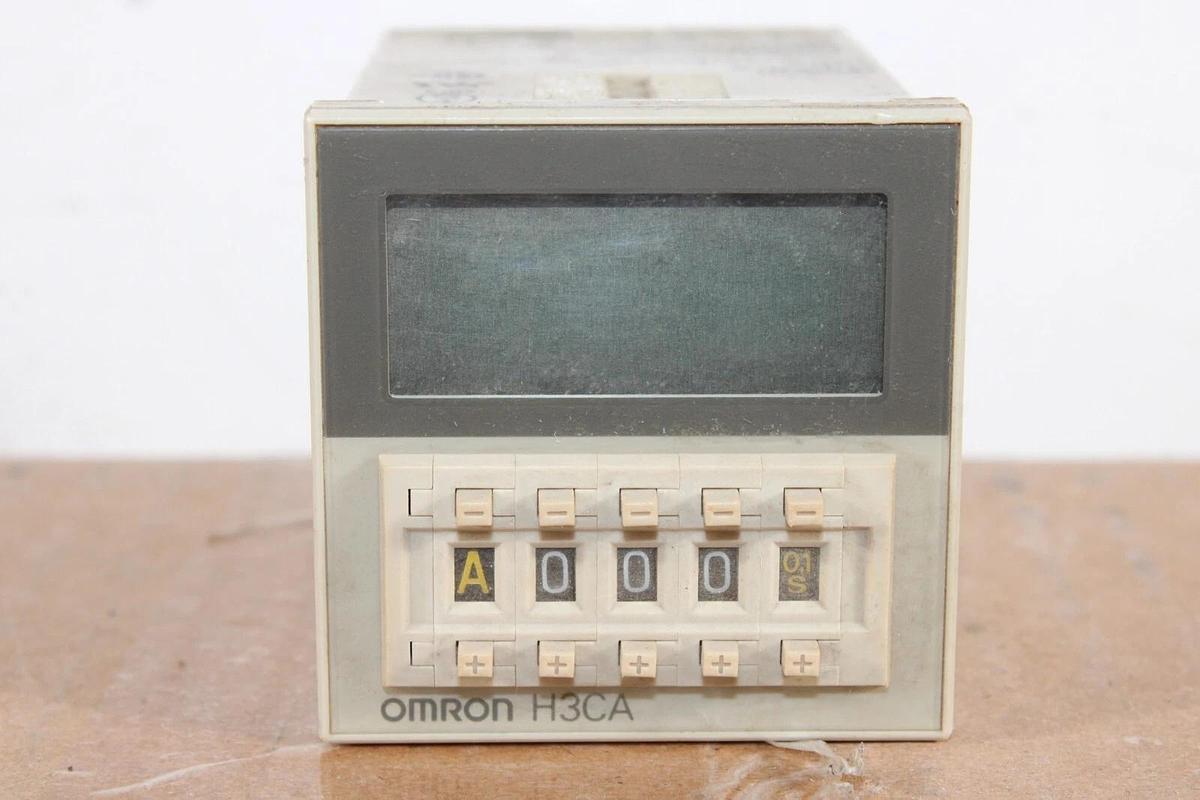 Used OMRON PROGRAMMABLE TIMER H3CA-A 240 VAC 3 AMP **WARRANTY INCLUDED**