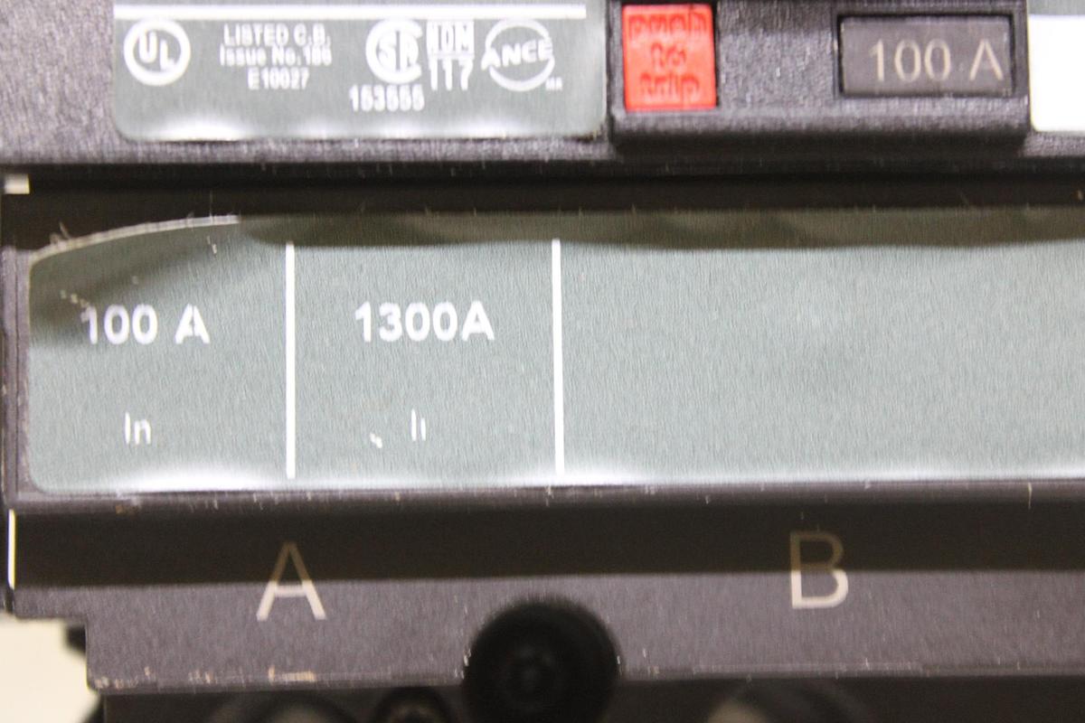 Used SQUARE D I-LINE CIRCUIT BREAKER FC34100 100 AMP 480 VAC 3-POLE
