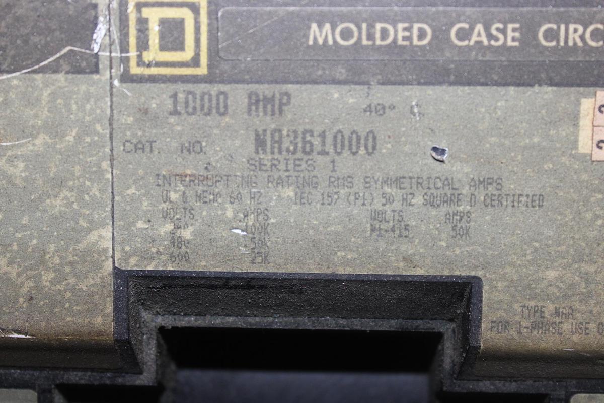 Used SQUARE D I-LINE CIRCUIT BREAKER IL34400 400 AMP 480 VAC 3-POLE