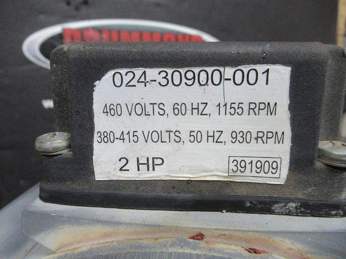 Used A.O. SMITH CENTURY AC MOTOR F-391909-61 3-PHASE 2 HP 460V 4A 1.15 SF 1155 RPM