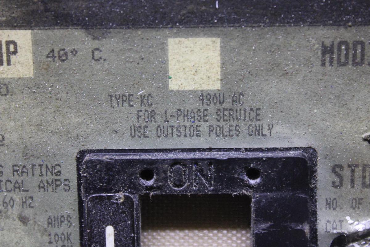 Used SQUARE D I-LINE CIRCUIT BREAKER IK36200 200 AMP 600 VAC 3-POLE