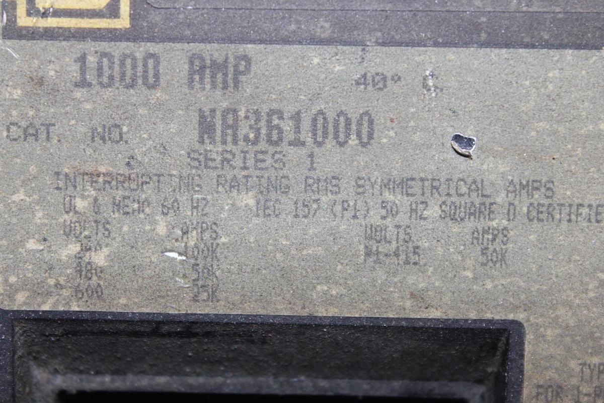 Used SQUARE D I-LINE CIRCUIT BREAKER n