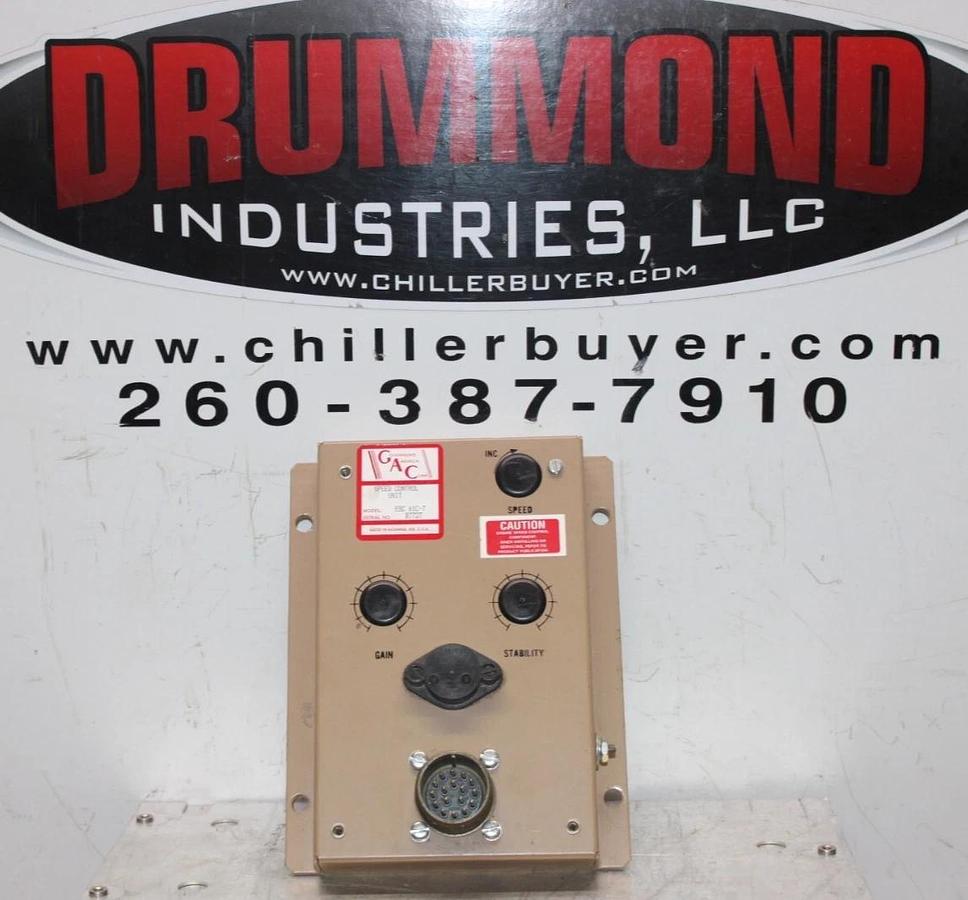 Used GAC GOVERNORS AMERCIA CORP GENERATOR SPEED CONTROL UNIT ESC-61C-7