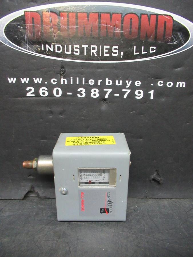 Used JOHNSON CONTROLS PRESSURE CONTROL P70JA-49 600 VAC 16 AMP 50/500 PSIG