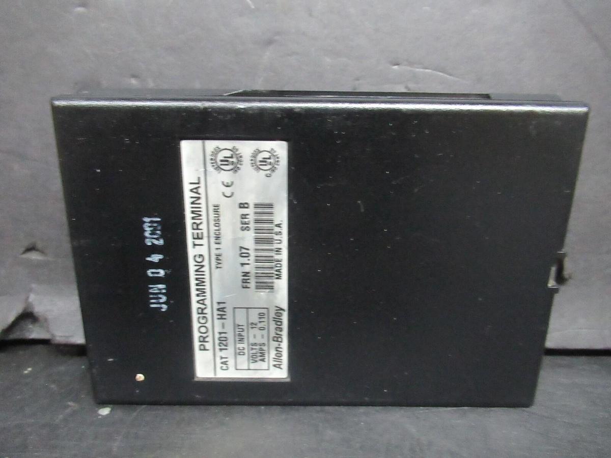 Used ALLEN-BRADLEY PROGRAMMING TERMINAL 1201-HA1 SERIES B 12 VOLT 0.11 AMP *WARRANTY*