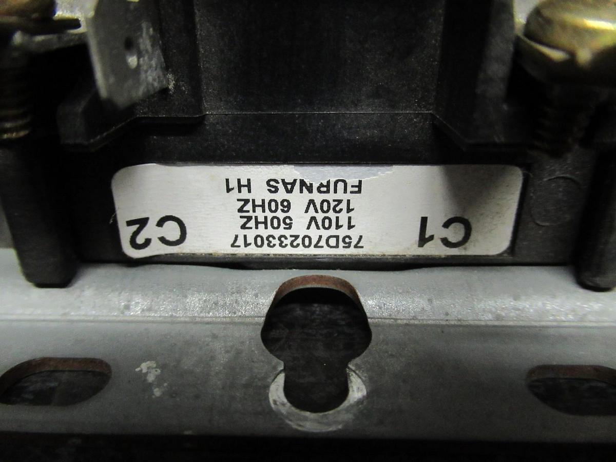 Used FURNAS DEFINITE PURPOSE CONTACTOR 42DF35AFAJW 50 AMP 600V 25HP COIL: 120V