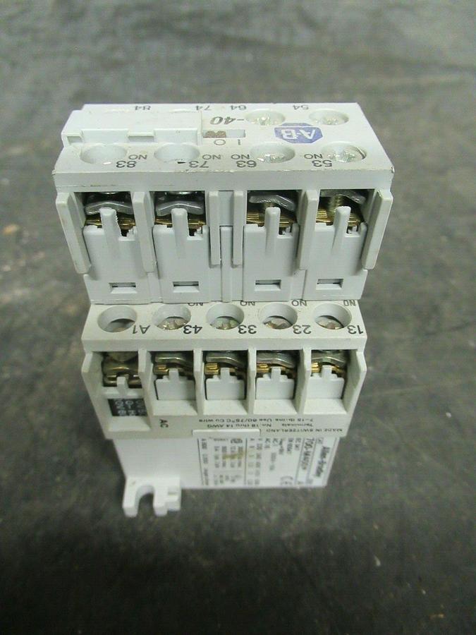 Used 16 AMP ALLEN BRADLEY RELAY 700-M400* 600 VAC 3 POLE **WARRANTY**