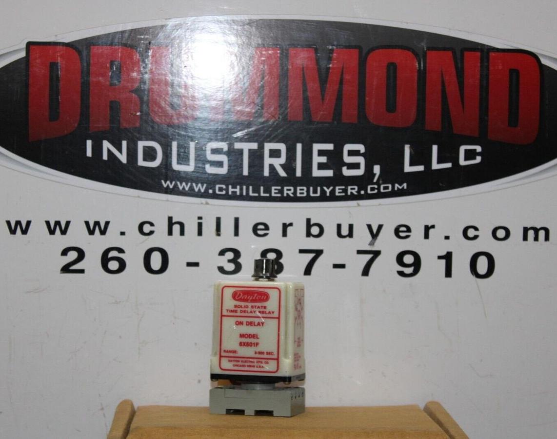 Used DAYTON TIME DELAY RELAY 6X601F 120/240 VAC 10 AMP 9-900 SEC **WARRANTY**