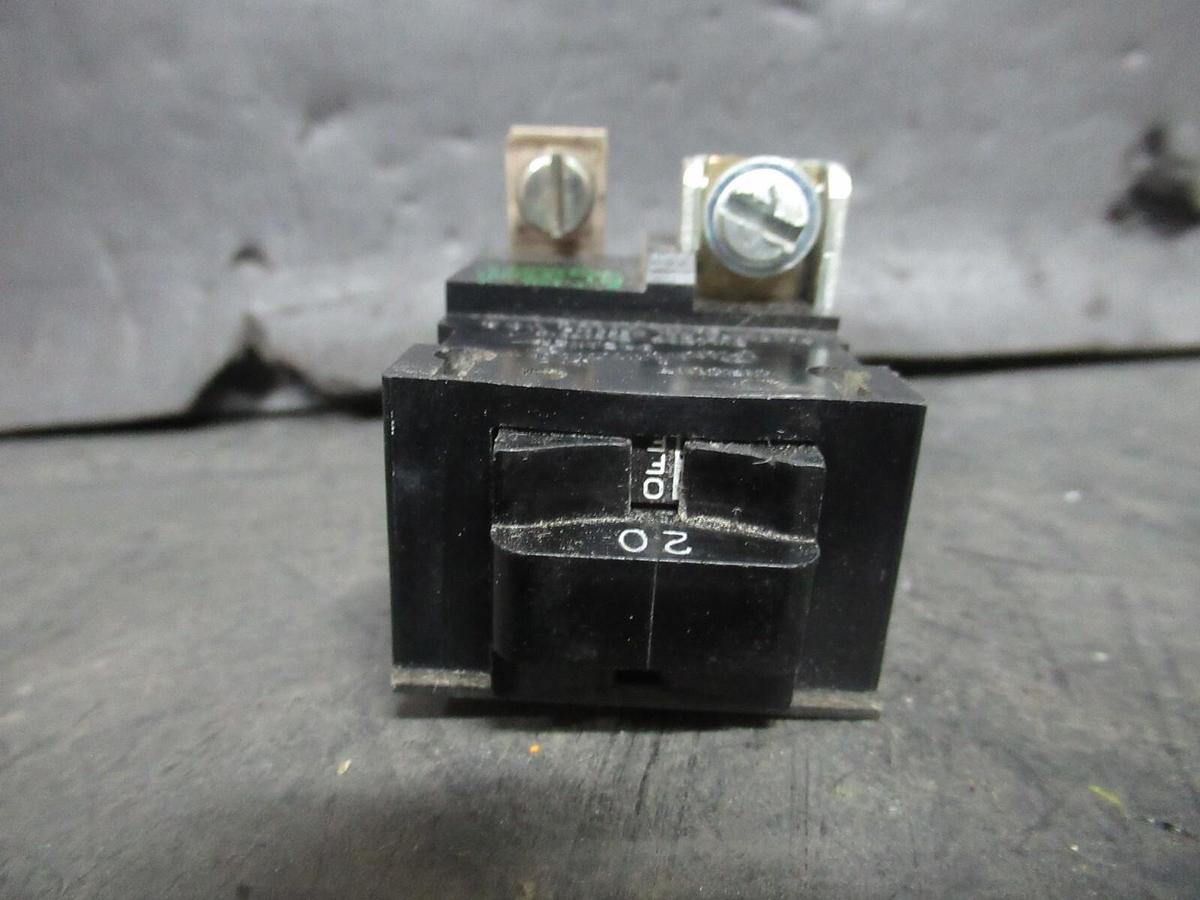 Used BULLDOG ELECTRIC / PUSHMATIC HACR BREAKER P-120 38258 20 AMP 240 VAC 1-POLE