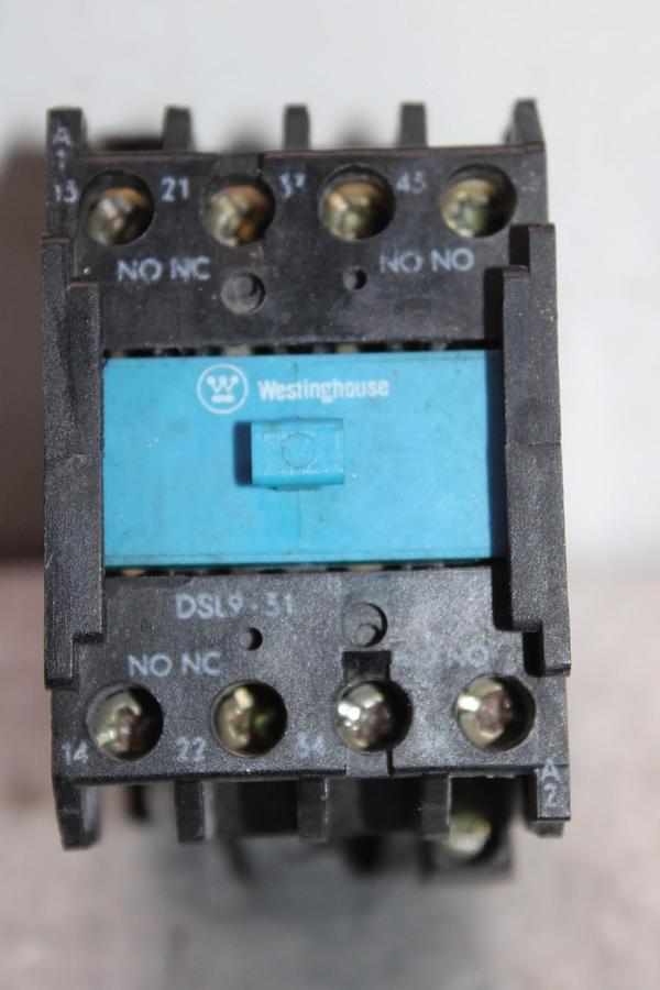 Used WESTINGHOUSE CONTACTOR DSL9-31 10 AMP 600 VAC 3-POLE COIL: 120 VAC **WARRANTY**