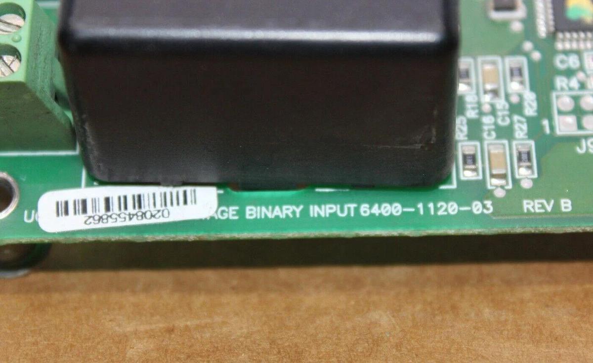 Used TRANE HIGH VOLTAGE BINARY INPUT 6400-1120-03 REV. B X13650729-04 REV. E