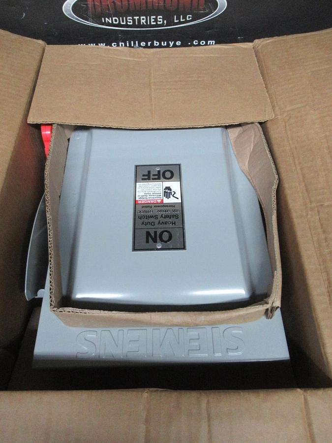 NEW IN BOX SIEMENS HEAVY DUTY FUSIBLE SAFETY SWITCH HNF362 600 VAC 60 AMP