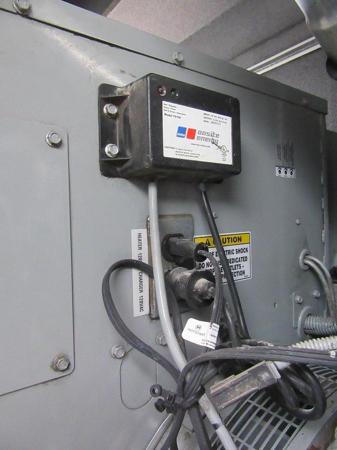 Used 50 KW DIESEL GENERATOR MTU 120/240 V JOHN DEERE SOUND ENCLOSED 338 HRS VIDEO