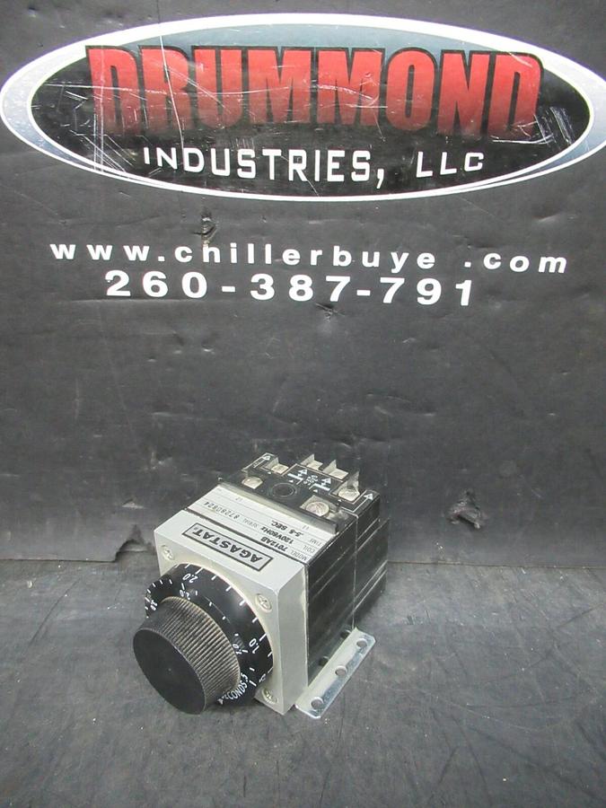 Used AGASTAT TIME DELAY RELAY 0.5-5 SECONDS 7012AB 120 VOLT VOIL 600 VAC 10 AMP