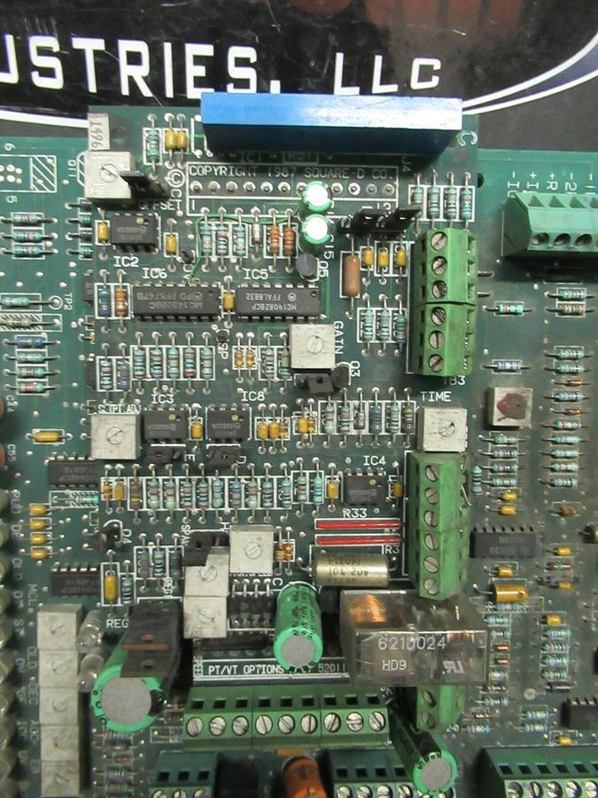 Used SQUARE D MAIN CONTROL BOARD 52011-395 REV L PCA-1-0 52011-394-01 REV E WARRANTY